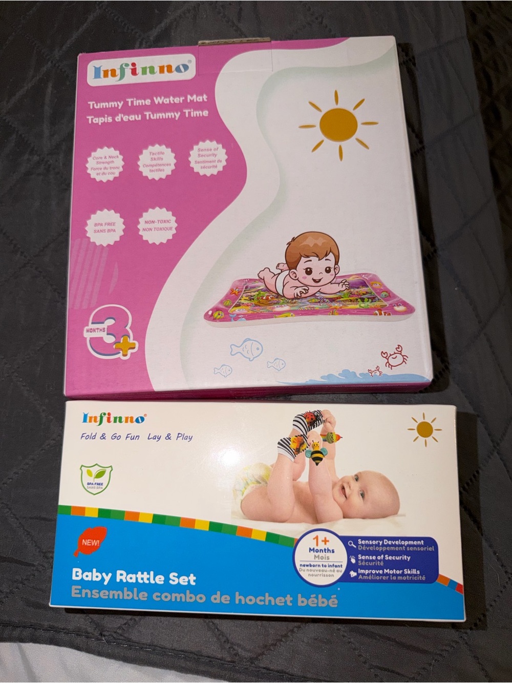 Pink Tummy Time Water Mat – Baby Play Mat